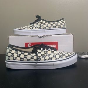 Vans x Supreme Checkerboard Authentic Black